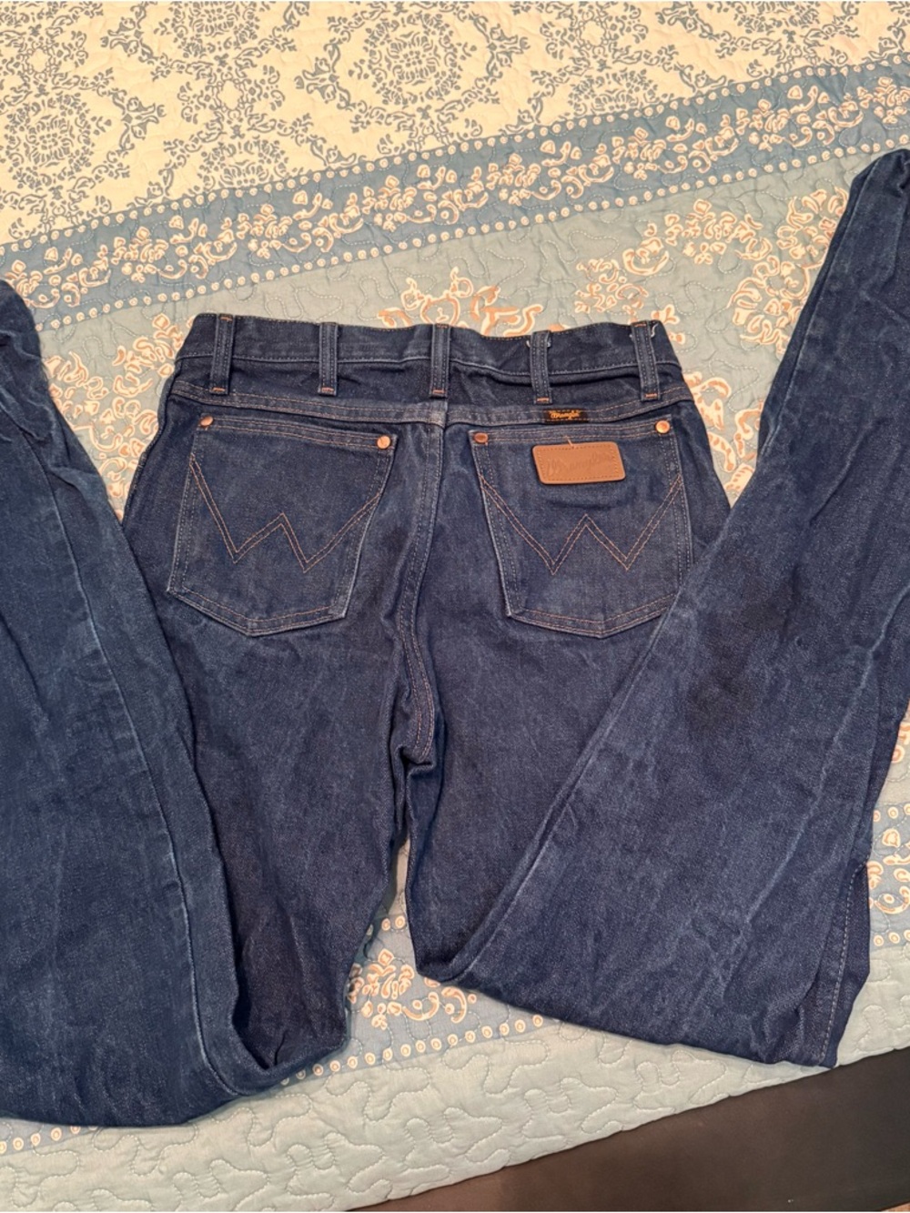 Wrangler Dark Blue Straight-Leg men’s Jeans 30x36